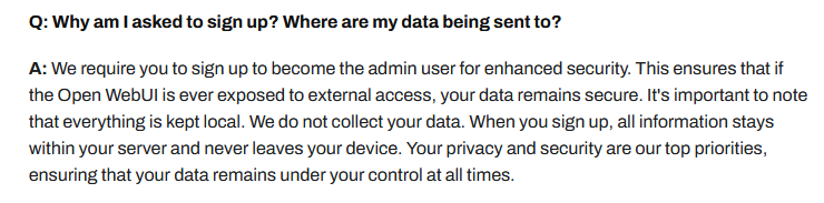 Open Webui FAQ